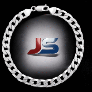 Sterling Silver Curb Bracelet 22cm