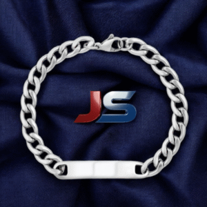 Gents Curb I.D. Bracelet Sterling Silver