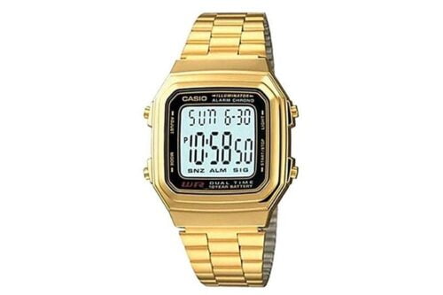 Casio Retro Digital Big Dial Gold