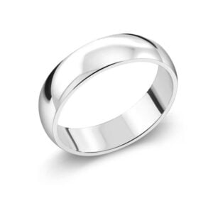 Gents Sterling Silver Plain Band Ring