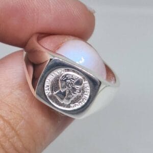 Gents Classic Silver Kruger Ring
